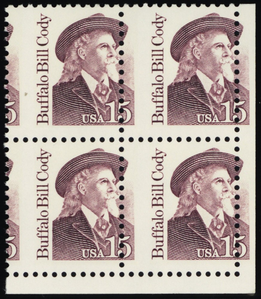 2177, Mint NH 15¢ Large Misperfed Error Block - Stuart Katz