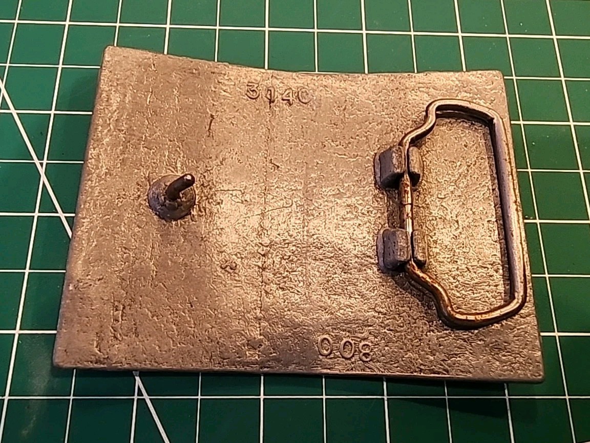 Vtg ? Coca Cola Belt Buckle Atlanta Georgia Tiffany Foundry Topless Lady - mjkRR