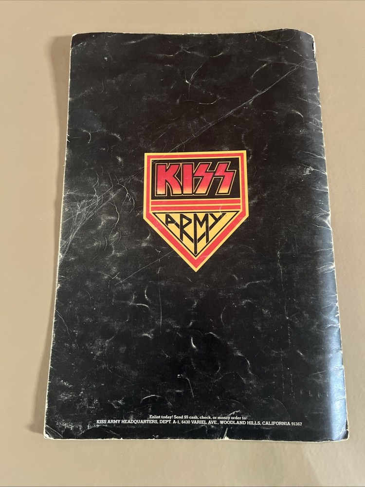 Kiss Concert Program 1977