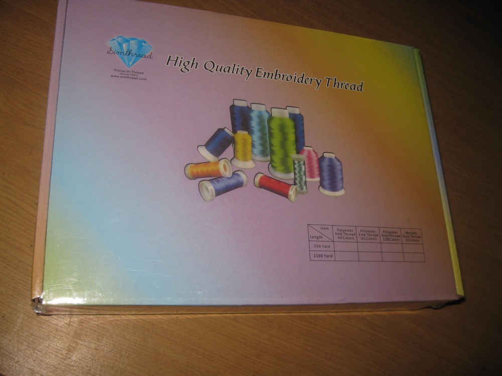 SIMTHREAD 63  EMBROIDERY THREAD Set X000T72FVH *NEW*