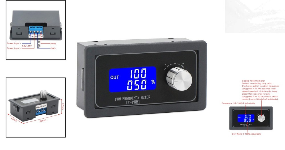 Versatile Frequency Generator Module - Adjustable 1Hz-150kHz PWM Output