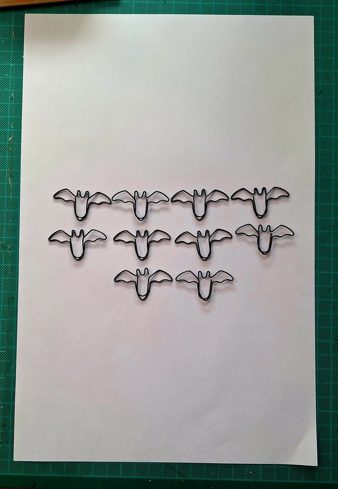 10 Baticlips for office paper notebook folder 4 x 2 cms