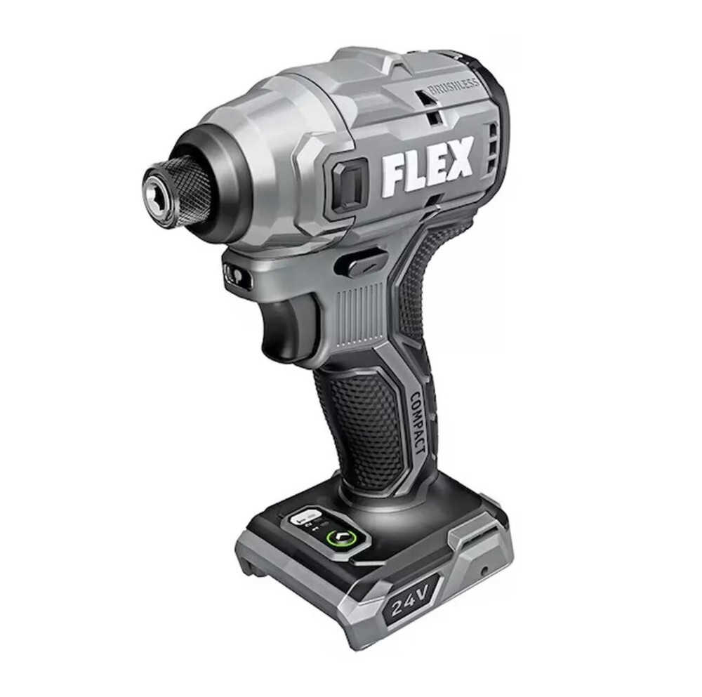 Flex FXM205-2A 24V Compact Drill Driver and Compact Impact Driver 4-Combo Kit