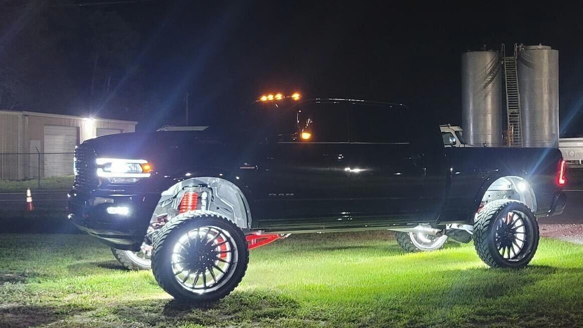 4x 17.5'' High Intensity PURE WHITE QUAD Row LED Trucks Car Wheel Rim Lights Set