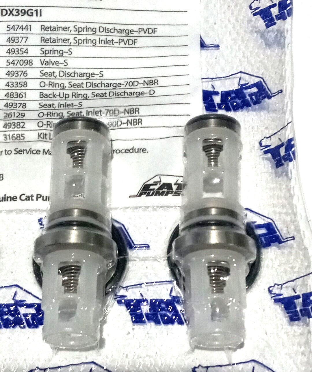 Cat Pumps 76260 Valve Kit 67DX39G1I OEM
