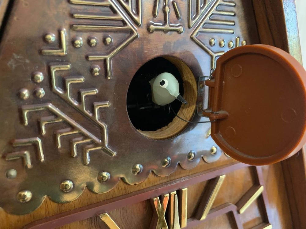 Soviet Vintage Cuckoo clock, USSR clock, Soviet working clock, Mechanical clock