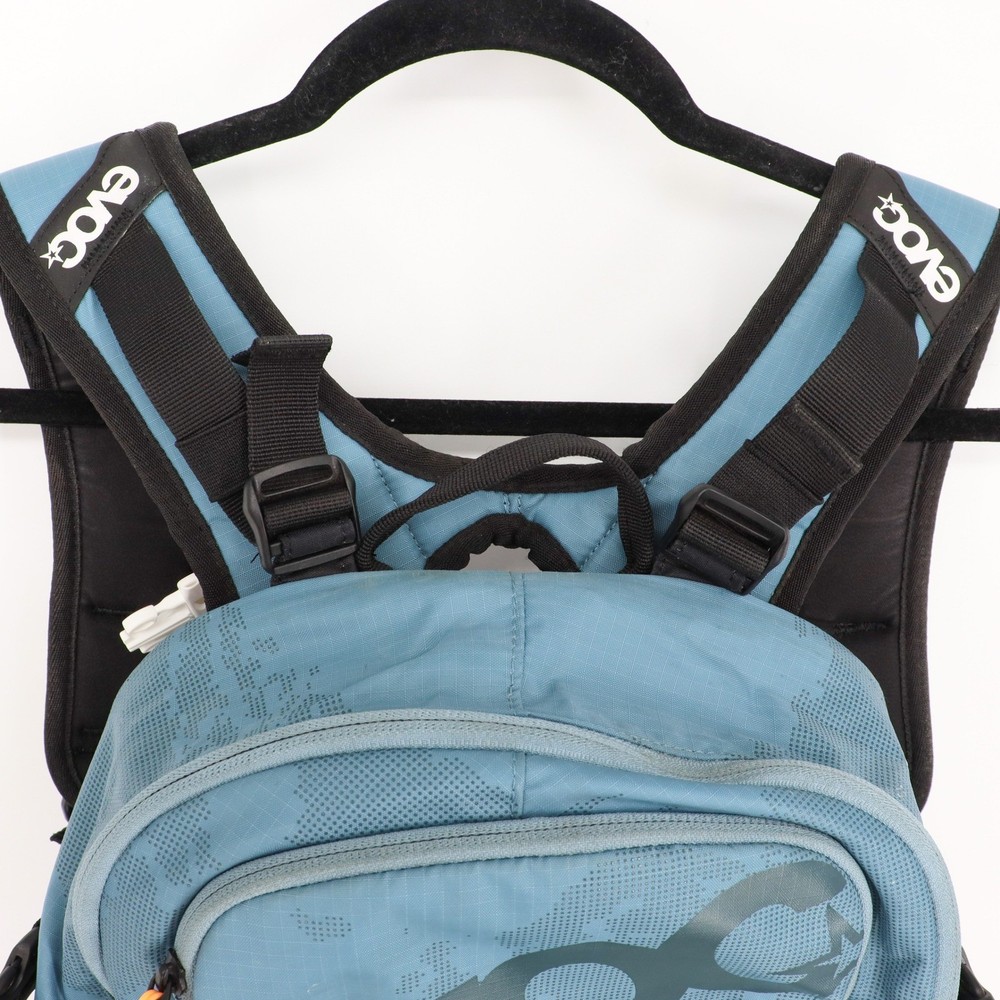 EVOC FR Enduro Team MTB Backpack Blue Green Liteshield Back Protector Size S
