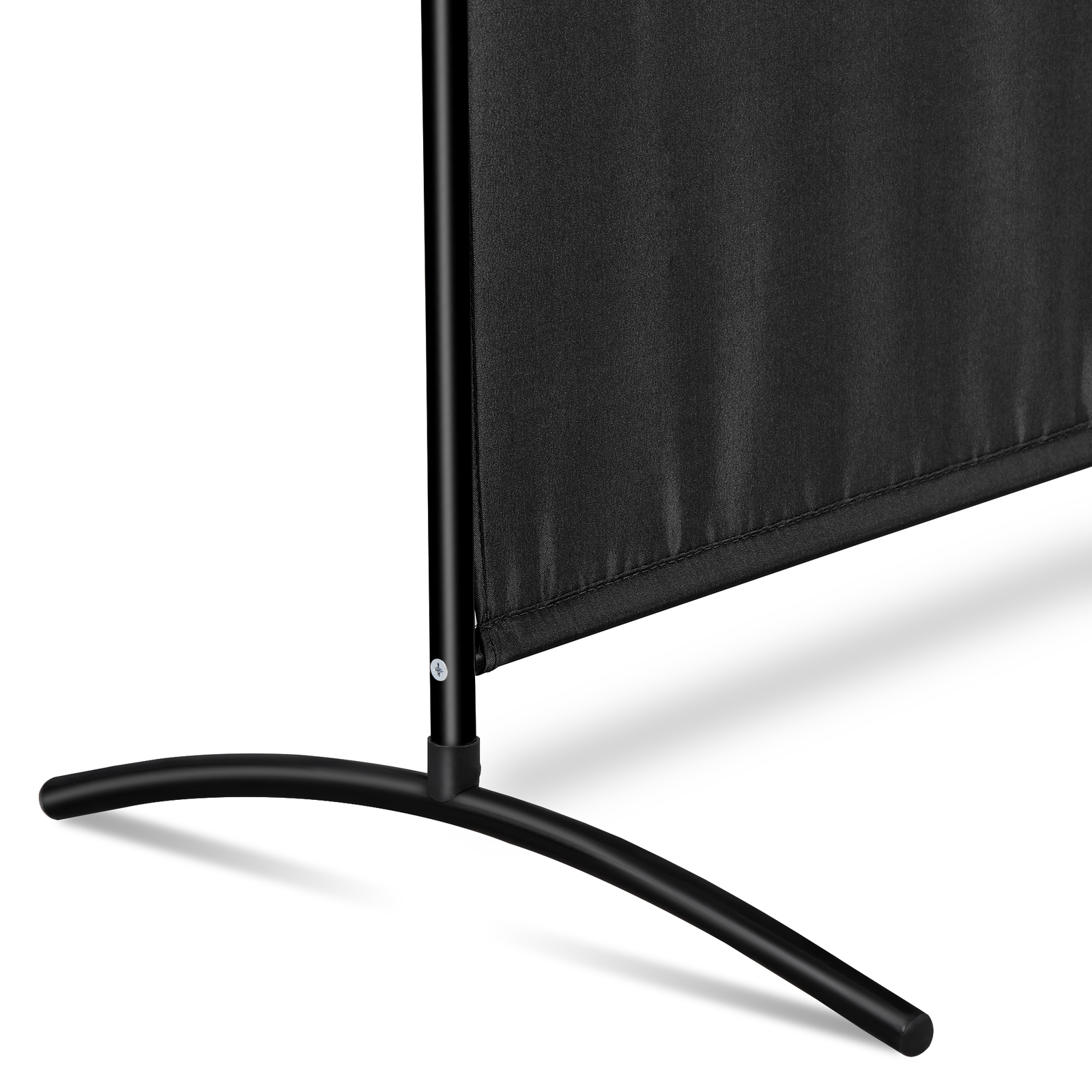 3 Panel Room Divider 6 FT Tall Folding Privacy Screens Partition Separator Black