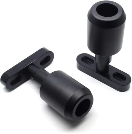 Motorcycle Frame Sliders, Falling Crash Protector Guards No Cut Kits Black