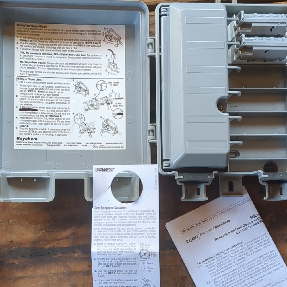 Raychem Network Interface Device Box