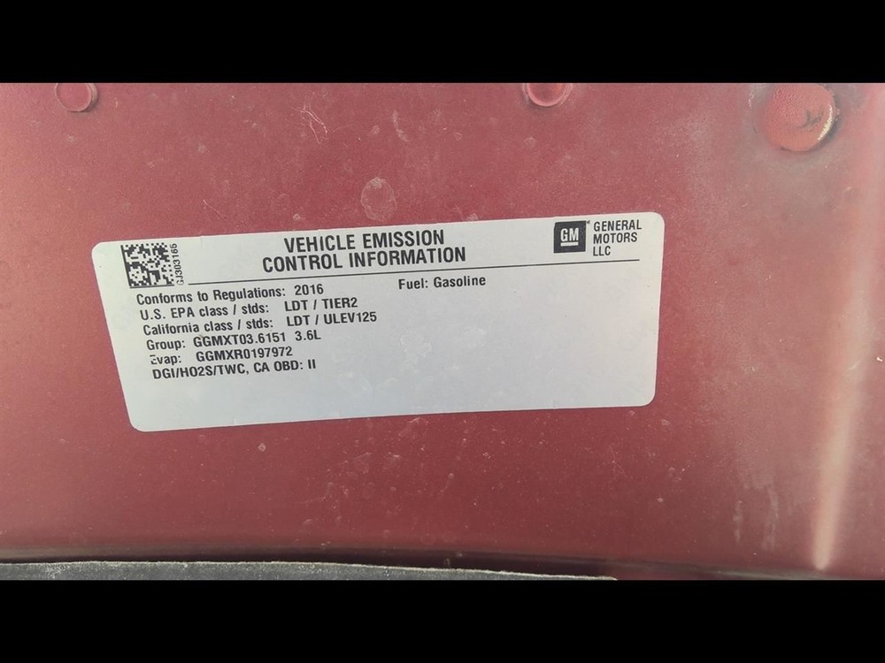 2015 2016 2017 BUICK ENCLAVE Engine Wire Harness