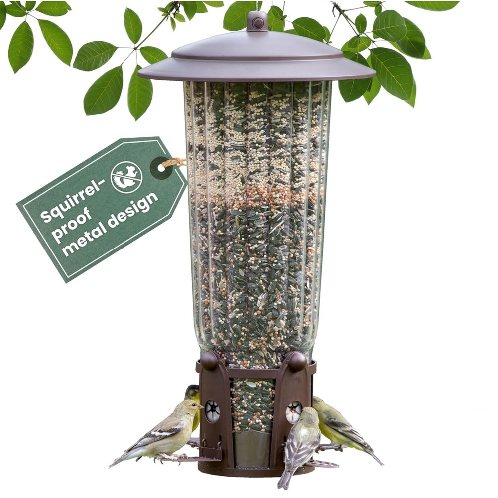 Shake-Resistant Bird Feeder with Weight-Activated Perches