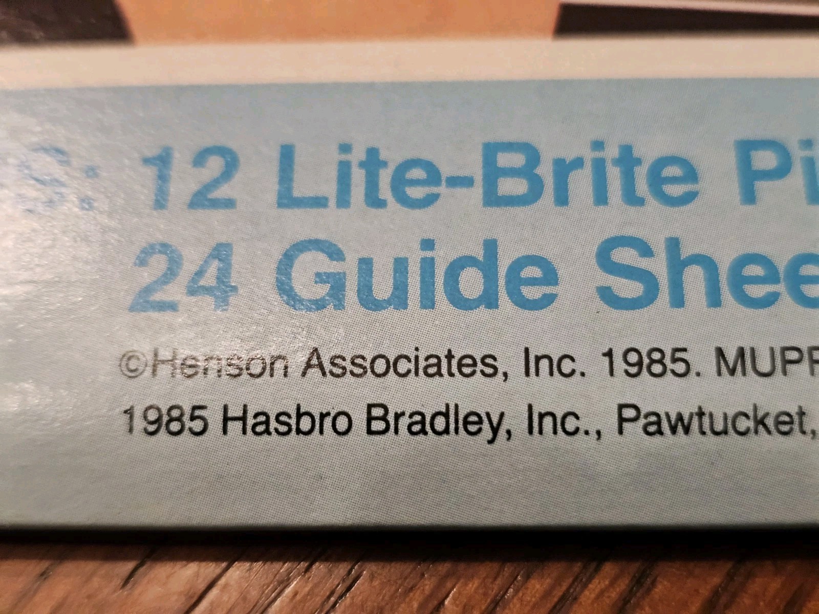 NEW Vintage 1985 Jim Henson's Muppet Babies Lite-Brite Picture Refill Set Sealed