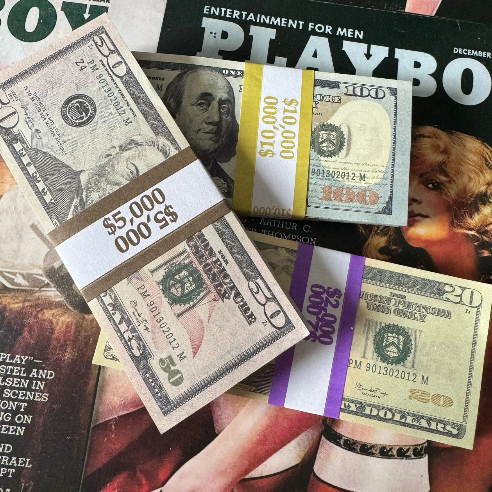 New Money Props Toy Play Fake Bills f\ Video Learning Education Toys10/20/50/100