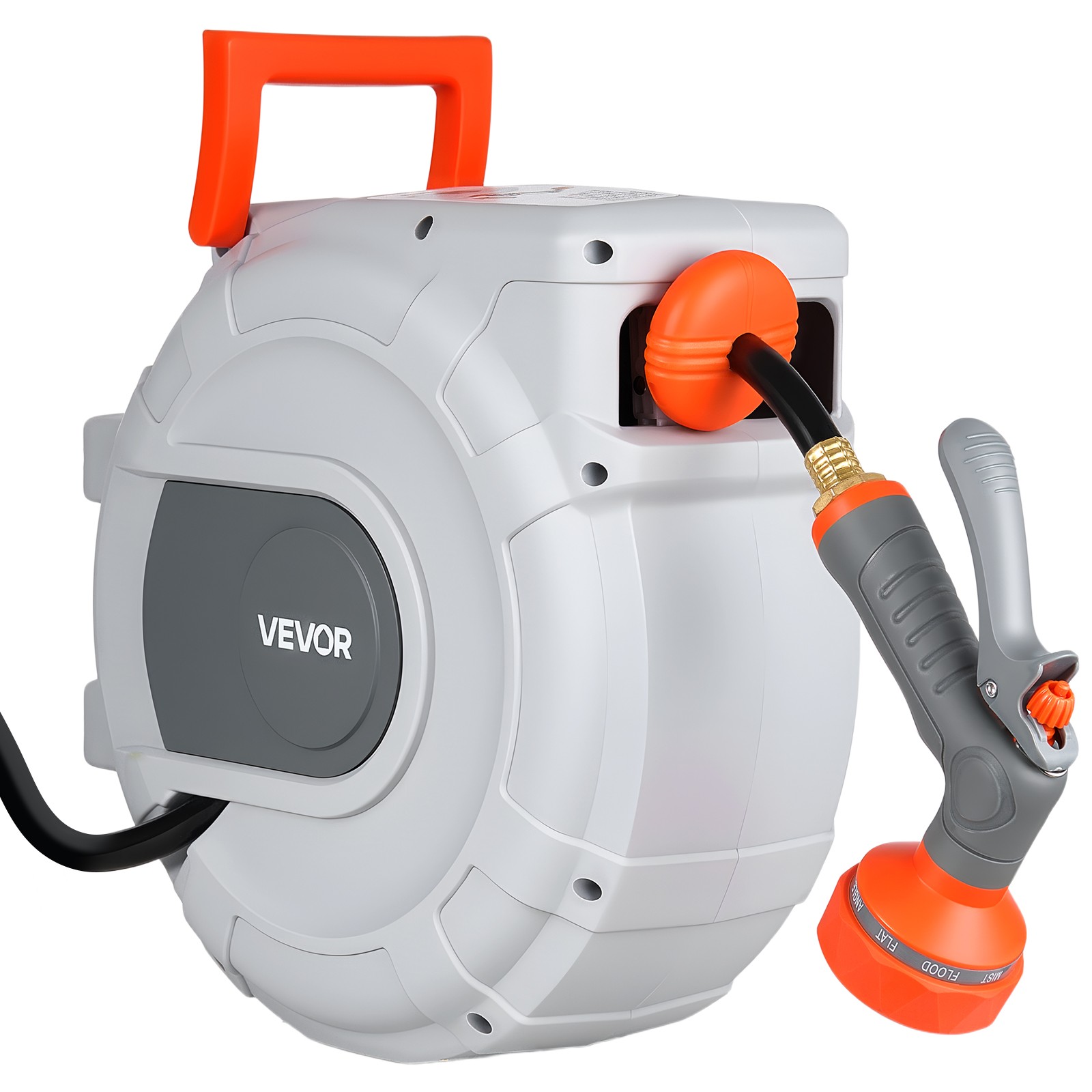 VEVOR Retractable Garden Hose Reel 1/2 in x 50 ft Wall Mount