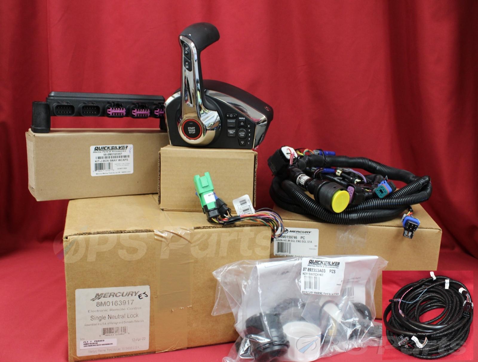 New/ OEM Mercury Verado Single Binnacle Kit DTS Rig Kit & Fuel Harness NEXT GEN.