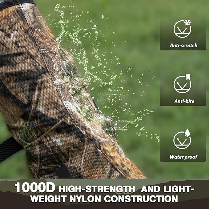 Camo Snake Leg Proof Gaiters, Adjustable Boot Gaiters Waterproof Snake Guards