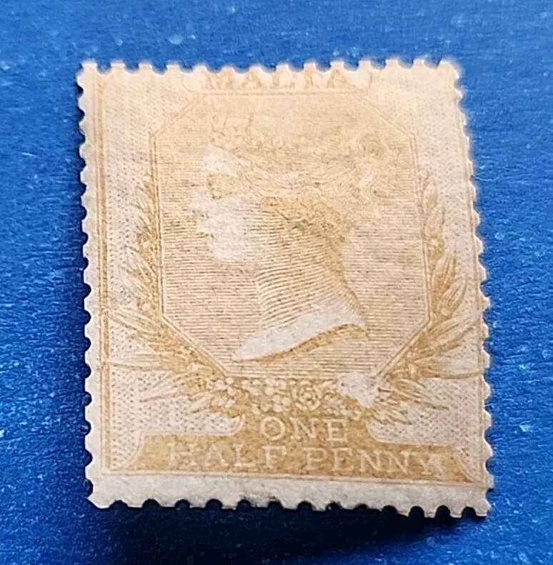 Malta Stamp, Scott 3b MLH