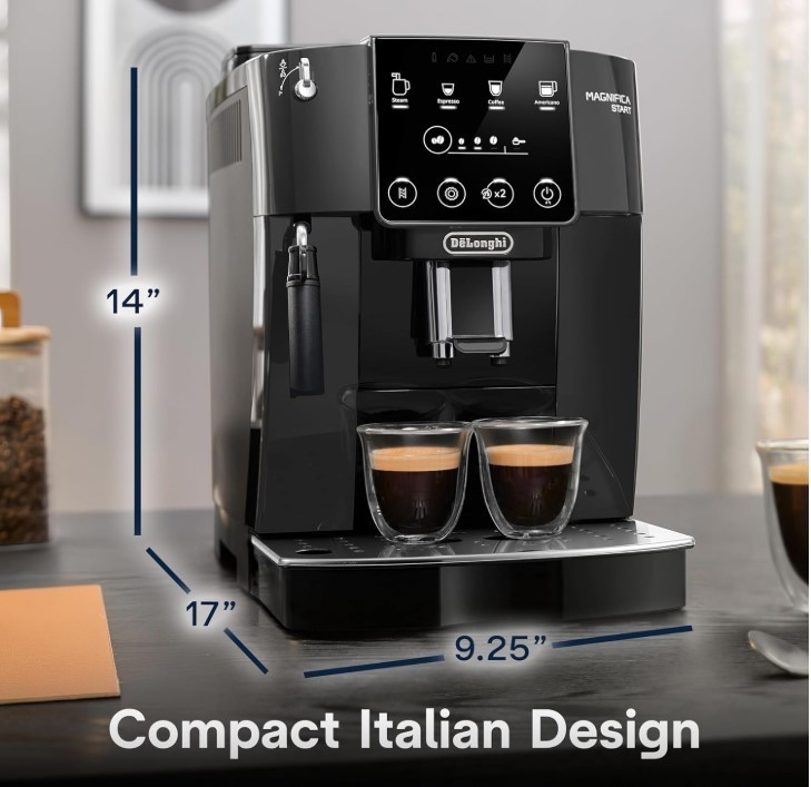 De'Longhi Magnifica Start Fully Automatic Espresso Machine, Black