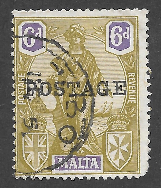 Malta (1926) - Scott # 125,   Used