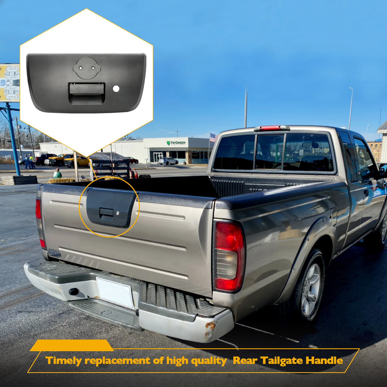 90606-8Z400 Exterior Tailgate Door Handle For 2001-04 Nissan Frontier 906069Z400