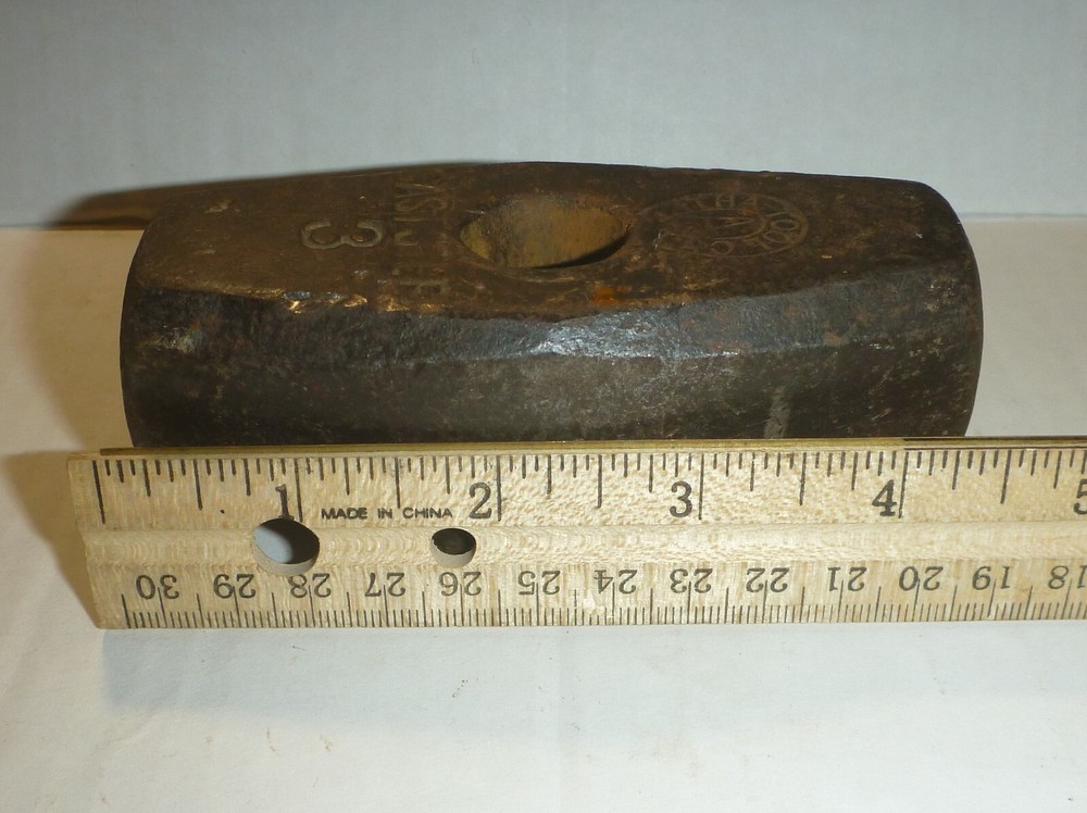 Vintage Atha 3 lb Blacksmith Sledge Hammer Head