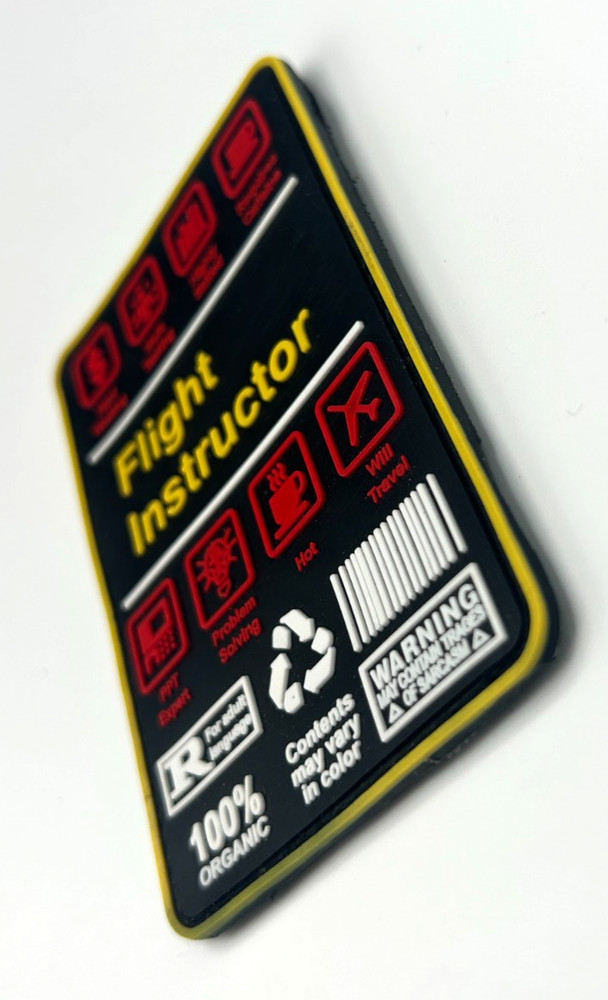 FLIGHT INSTRUCTOR /CESSNA INSTRUCTOR BUNDLE - HIGH QUALITY PVC PATCH