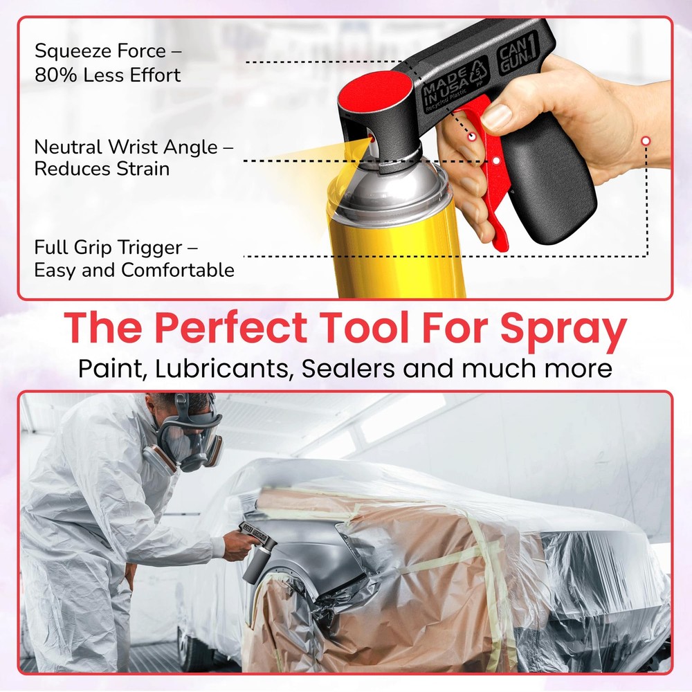 Safeworld Instant Aerosol Trigger Handle Can-Gun, Standard, Original Version