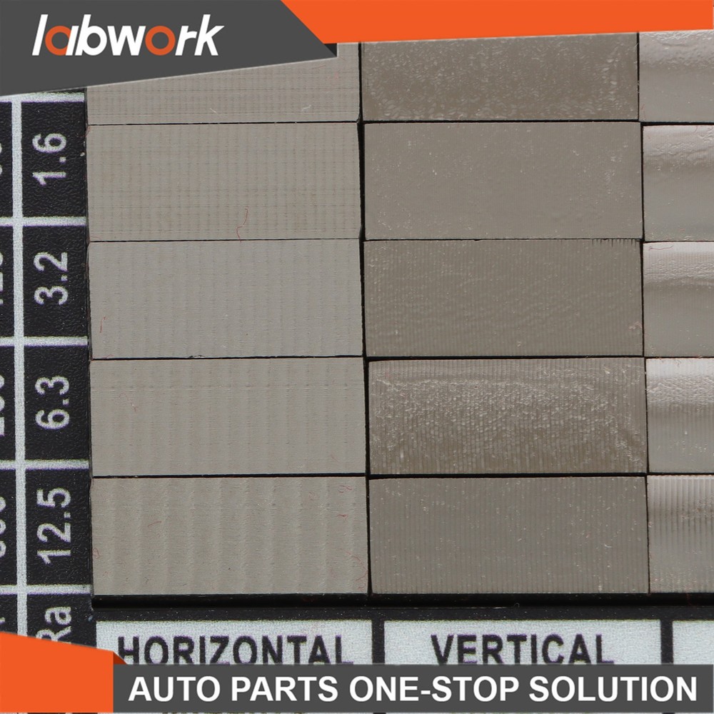 Labwork Surface Roughness Comparators,Roughness Test Block Ra0.05-12.5mm 30Pcs