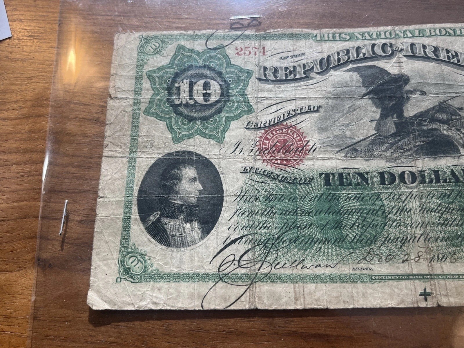 Fenian Irish Republic of Ireland Type II Issue $10 Dollars