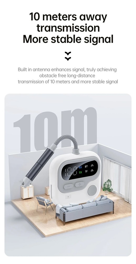 Premium Bluetooth 5.4 Receiver-Transmitter, Compact Stable Audio Gear Adapter