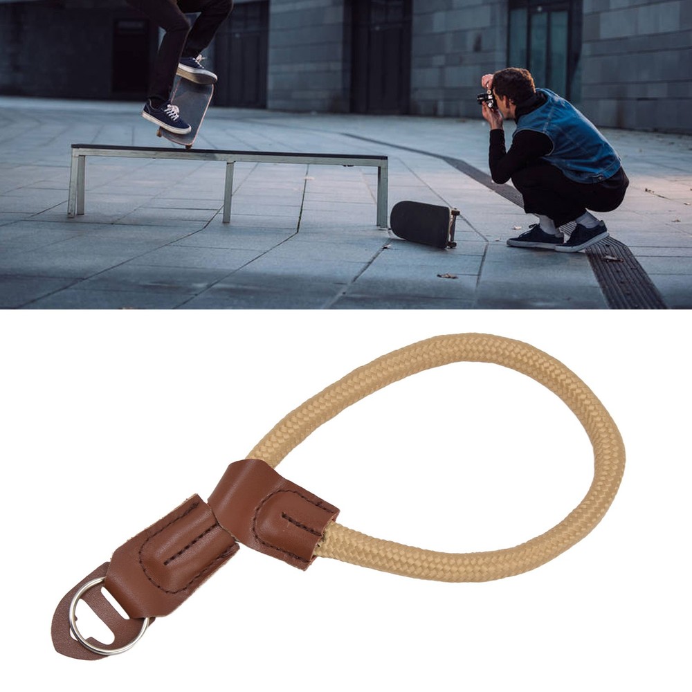 Khaki Adjustable Camera Hand Wrist Strap For Digital SLR Camera Quick