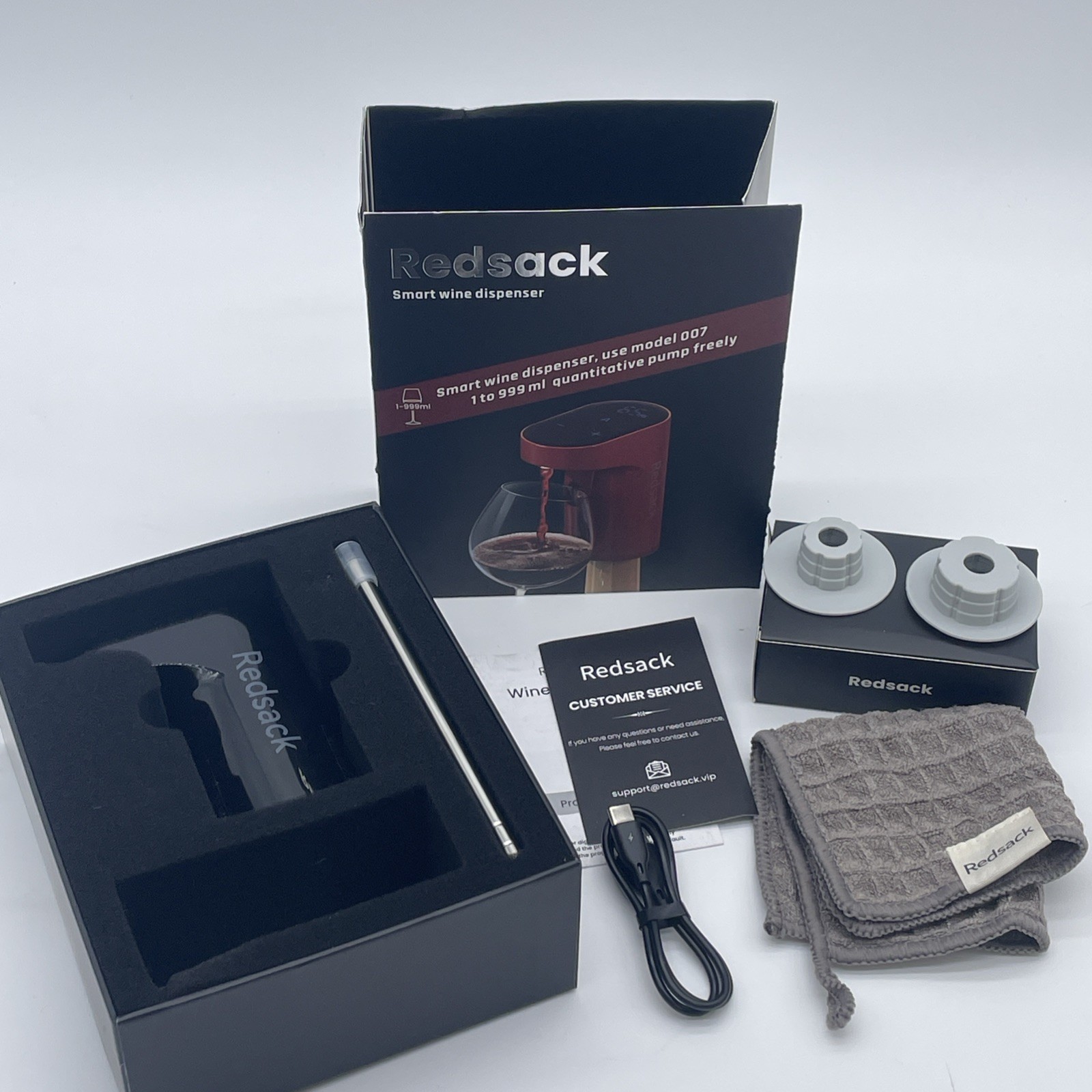 Redsack Smart Wine Dispenser Model 007 Electronic USB Rechargeable