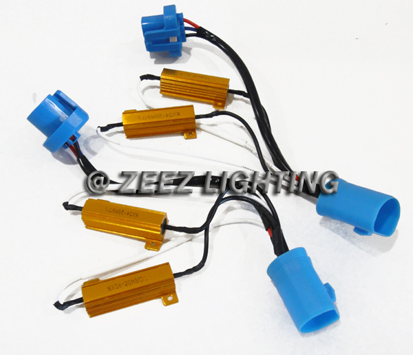 9004/9007/HB5 HID Resistor Decoder Anti-Flicker Bulb Out Error Warning Canceller