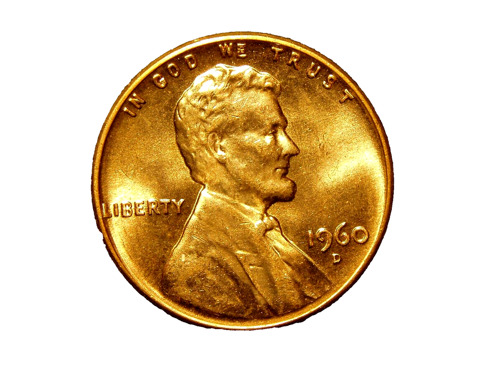 1960-D UNC LARGE DATE LINCOLN MEMORIAL CENT #2
