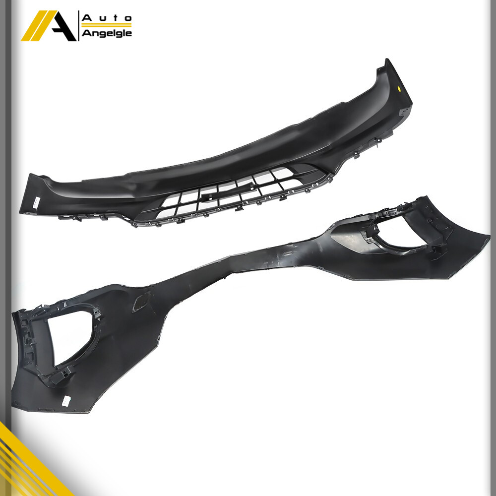 Front Bumper Assembly+Front Upper Grille Black Fit For Chevy Equinox 2018-2019