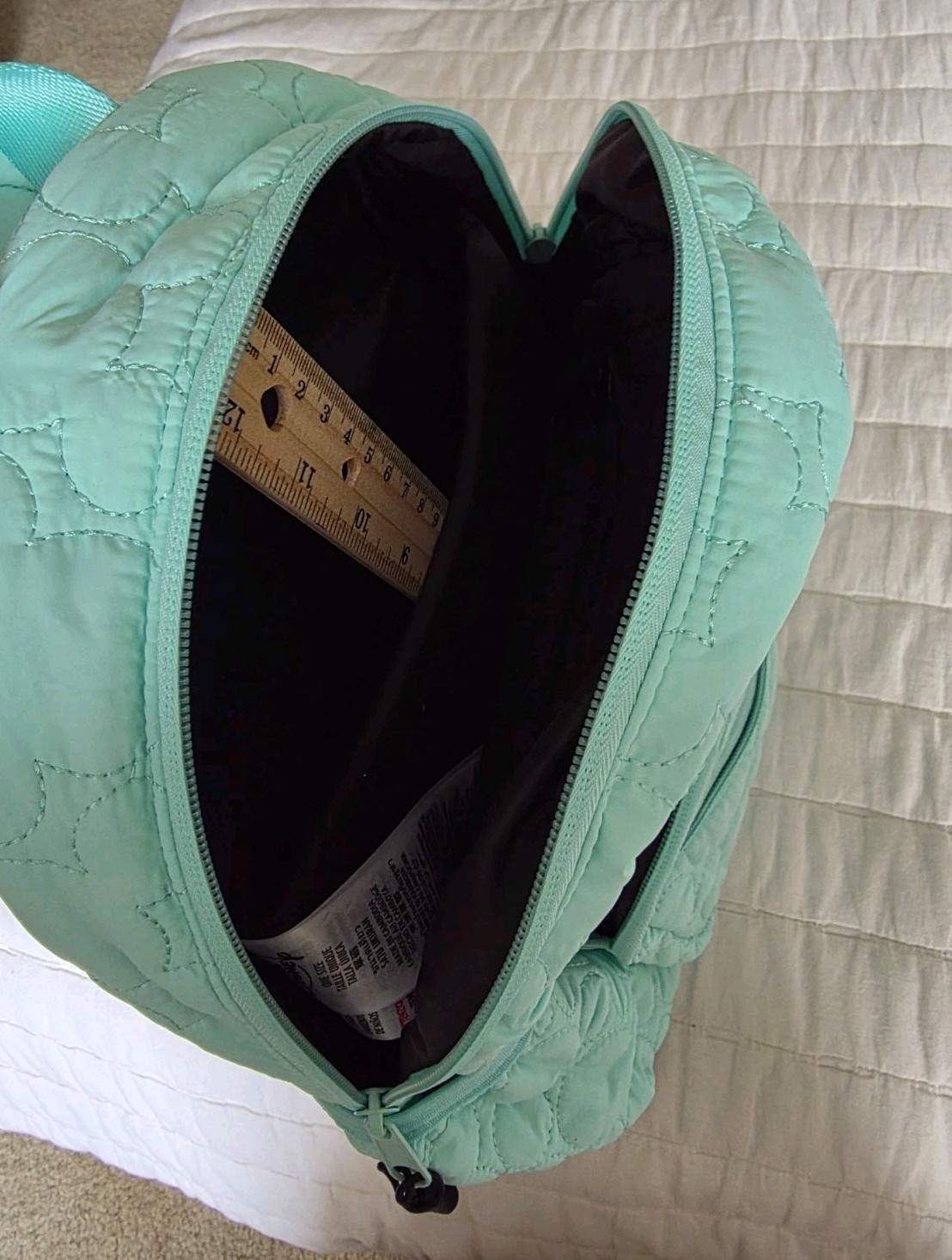 Disneyland Resort - Teal Mini Backpack with Quilted Mickey Ear Stitching (New!)