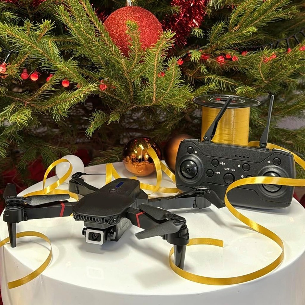 Turbo Challenge Elite Drone MKX Quadcopter 2 Cameras Foldable 360° Flip 2Battery