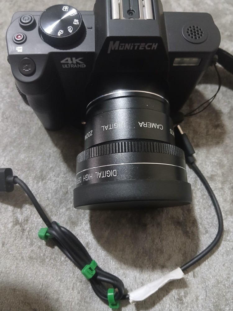 Monitech 4k digital camera camcorder (MINT) wide angle lens