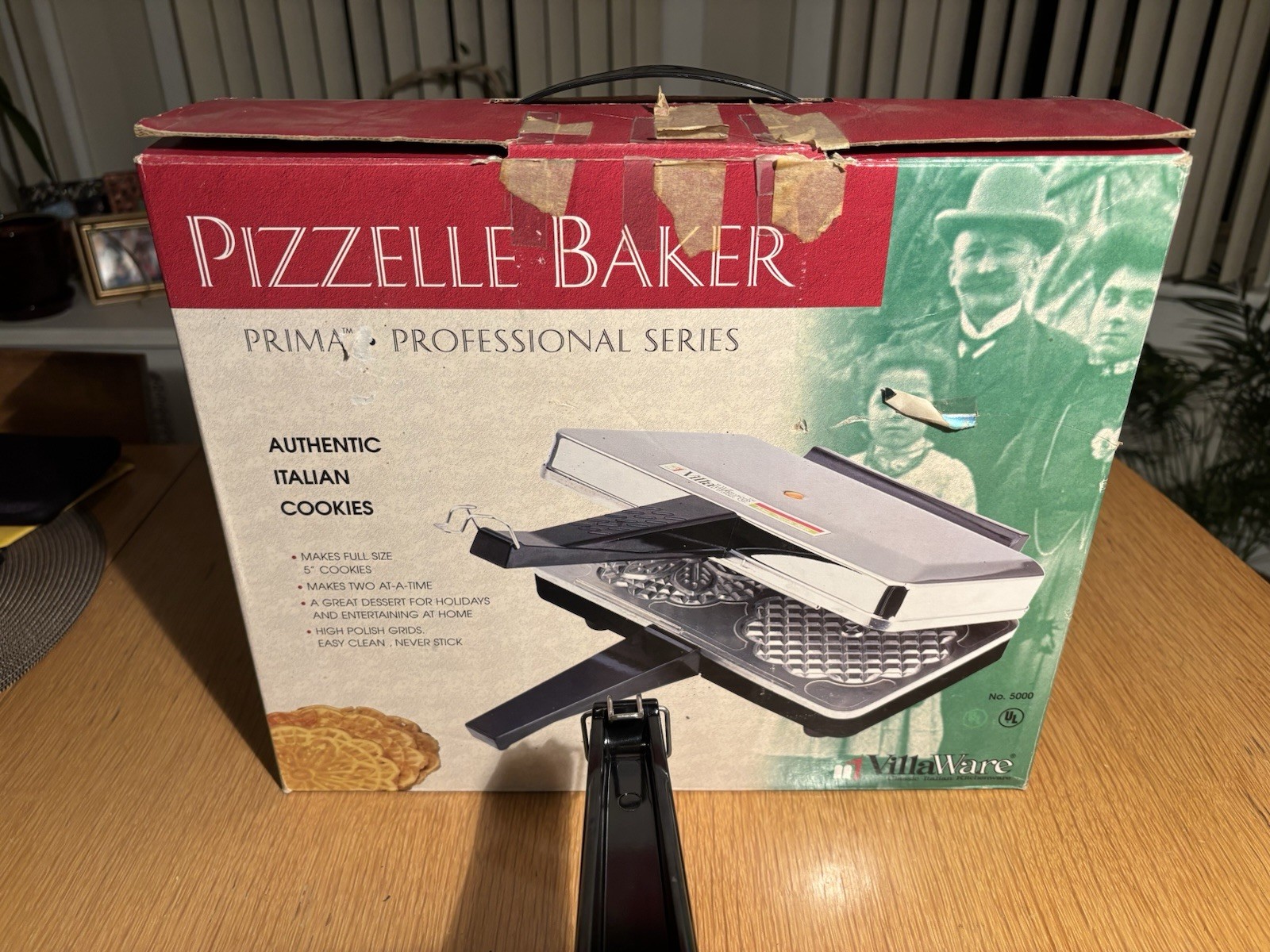 Villaware Prima 5000 Professional Pizzelle Maker - OPEN BOX/Brand New Italian