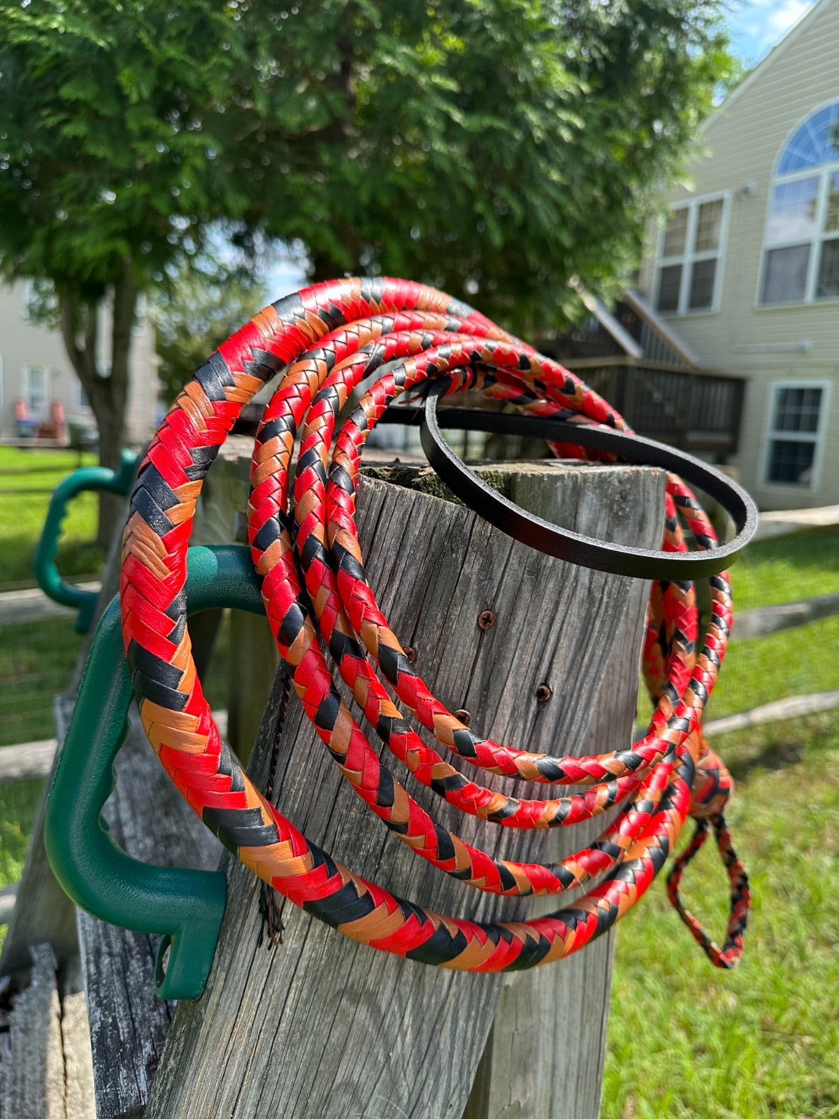 Genuine Kangaroo Hide Leather Bullwhip 08 - 14ft Hand Braided Indiana Jones Whip