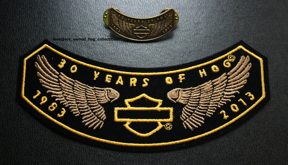 2013 HOG Patch & Pin membership set - Harley Owners Group