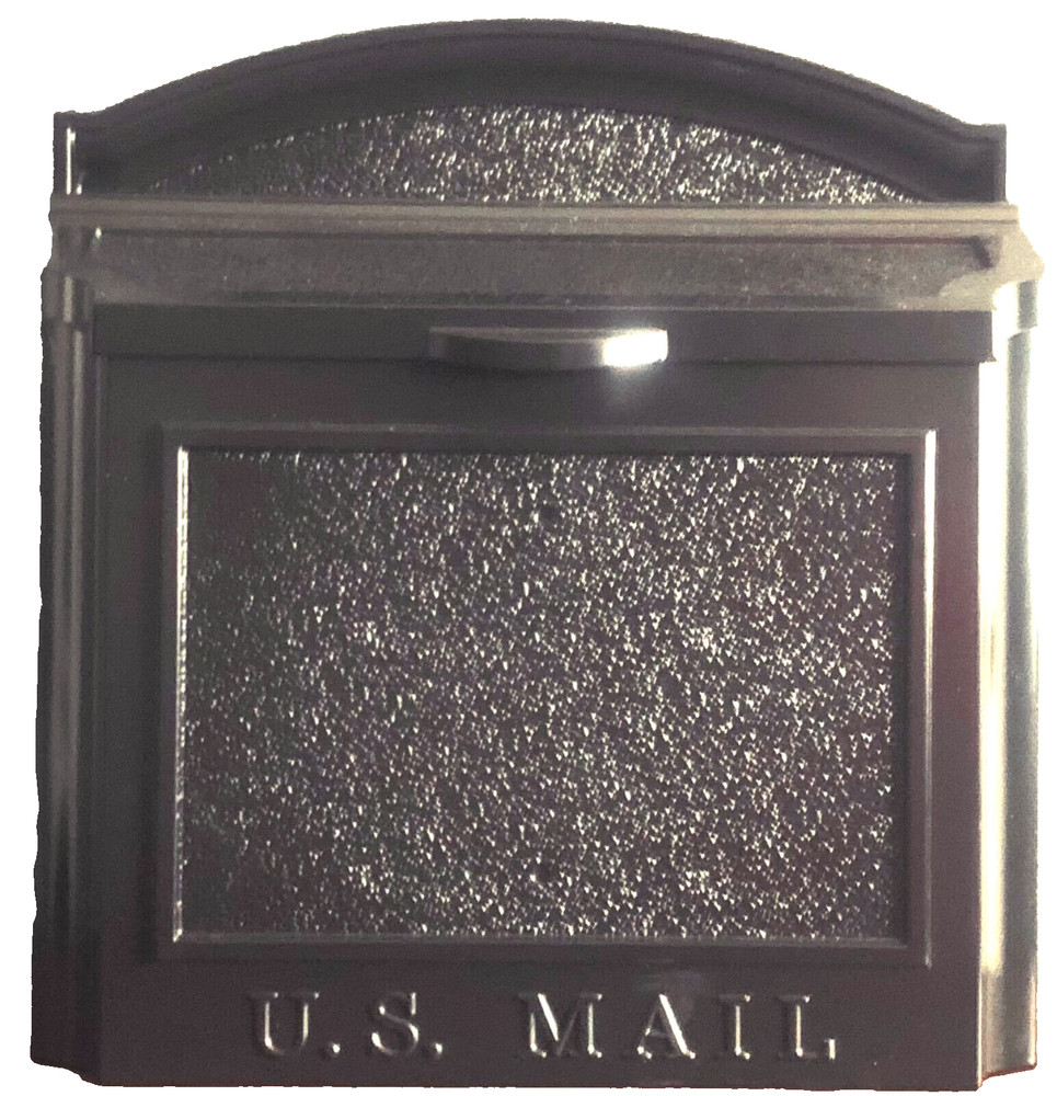 Whitehall Products Locking Wall Mounted Large Mailbox, Black