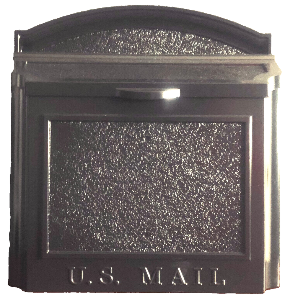 Whitehall Products Locking Wall Mounted Large Mailbox, Black