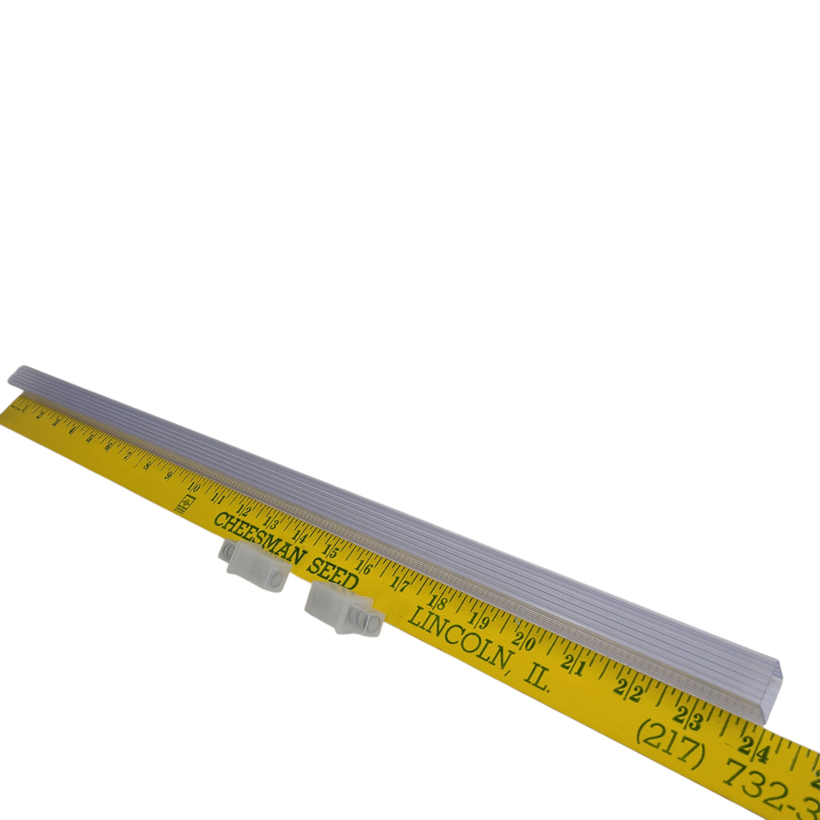 Clear Acrylic Towel Bar Rod Spring Rack 24 inch Mid Century Modern Vintage Retro