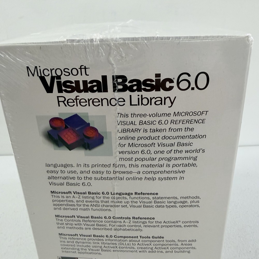 Microsoft Visual Basic 6.0 Reference Library 1998 Microsoft Press 3 Book Set