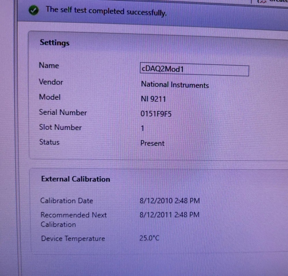 National Instruments 9211 Temperature Input Module