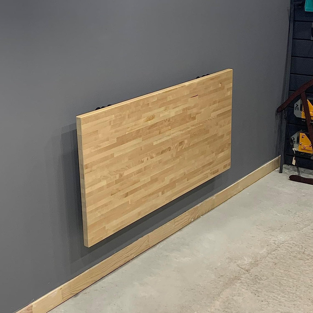 Wall Mounted Folding Workbench Heavy Duty Fold down Table Utility Bench Solution