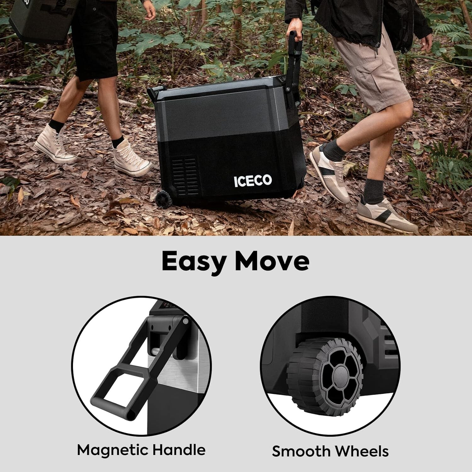 ICECO JP40 Pro 12 Volt Car Refrigerator Portable Fridge Freezer for Camping RV