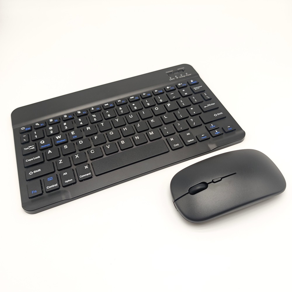 Wireless Bluetooth Keyboard and 2.4GH'z Mouse Set Rechargeable for iPad Android